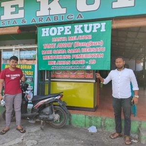 Dukung Maklumat Kapolri, Hope Kopi ‘Take Away’