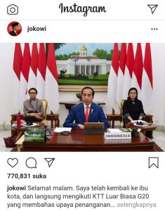 Presiden Jokowi Ajak Negara G20 Lawan Covid-19