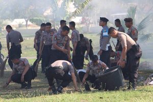 Antisipasi Virus Corona, Mapolda Aceh Dibersihkan