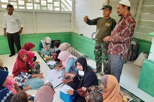 Satgas TMMD Sosialisasi Pengetahuan Corona