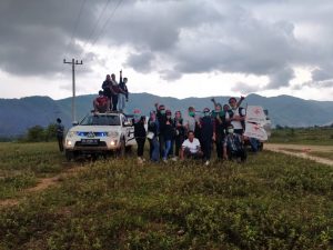 Hadang Covid-19 di Agara PKM Naga Timbul Bersama PMI Sisir Daerah Pedalam