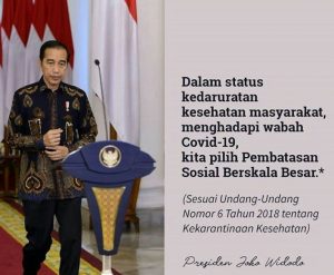 Presiden Tetapkan Indonesia Darurat Kesehatan Masyarakat