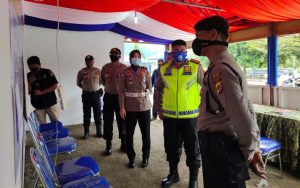 Dirlantas Polda Aceh Tinjau Pos Chek Point