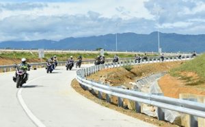 Kapolda Tinjau Tol Pakai Motor