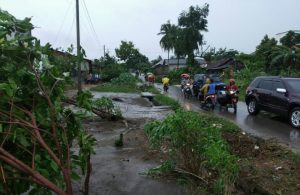 Lebih 200 Rumah di Tulang Bawang Dirusak Puting Beliung