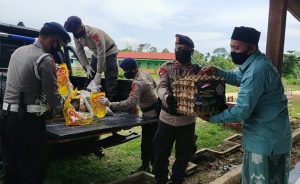 Jelang Lebaran, Kompi 2 Yon B Bantu Dayah Muda I Tibang