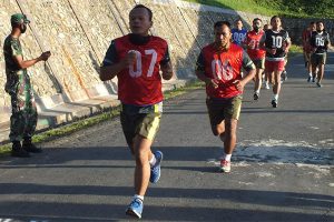 Anggota Kodim 0117/Atam Ikuti Tes Samapta Periodik