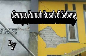 Gempa M4.8 Rusak Sejumlah Rumah di Sabang