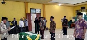 Tiga Pejabat IAIN Langsa Dilantik