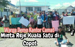 Minta Reje di Copot, Masyarakat Kuala Satu Bintang Demo ke Kantor Camat