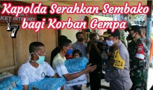 Kapolda Bagi Sembako Untuk Korban Gempa Sabang