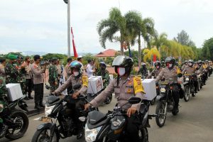 Polda Aceh Bagi 10.017 Paket Sembako