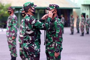 Akan Dicabut Hak Prajurit Bila Tertangkap tak Pakai Masker