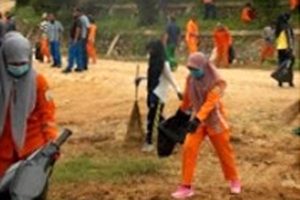 Aksi World Cleanup Day di Aceh Tamiang