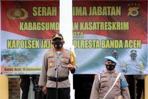 Dua Pejabat Utama dan 7 Kapolsek Jajaran Polresta Banda Aceh Diganti