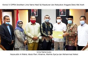 Ini Lima Nama Komisioner Baitul Mal