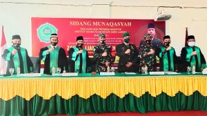 Disaksikan Dandim, Serma Zainul Raih Gelar Magister Pendidikan