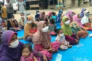 PKM Naga Timbul Bagikan Masker di Pedalaman Aceh