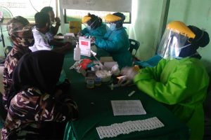 Kodim Aceh Tamiang Lakukan Rapid Test Sambut  HUT ke 64 Kodam IM