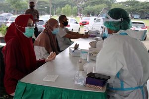 Polda Rapit Test Pengunjung Blang Padang