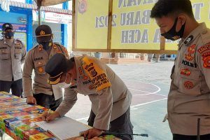 Kapolresta Banda Aceh Cek Pos Operasi Lilin Seulawah 2020