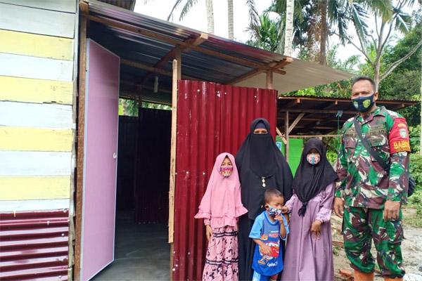 Donasi Dari Hamba Allah, Koptu Ismail Renovasi Rumah Janda Tiga Anak