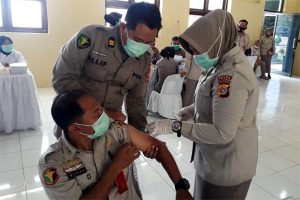 31 Nakes Polda Aceh Kembali Divaksin Covid-19