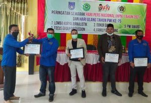 Semarak HPN PWI Langsa, Redaktur halaman7.com dapat PWI Award 2021