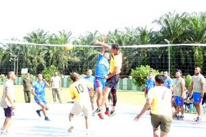 Turnamen Bola Voli Meriahkan HUT ke 3 Kodim Aceh Tamiang