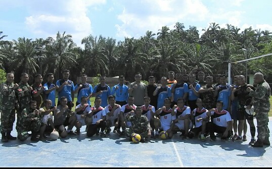 Makodim Aceh Tamiang Kampiun Turnamen Bola Voli