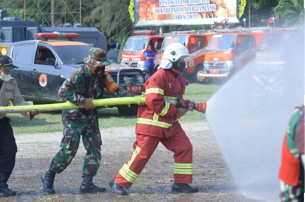 Simulasi Karhutla di Aceh Tamiang