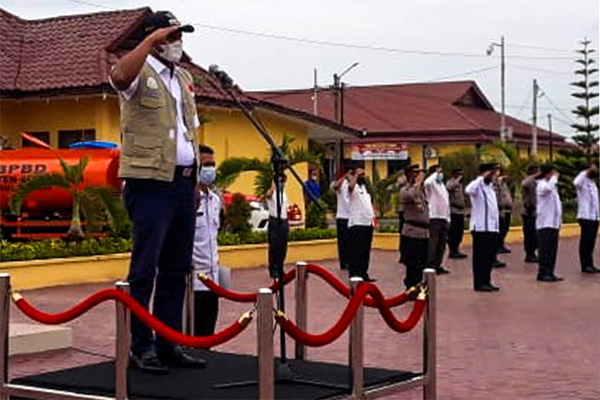 Aceh Timur Gelar Apel Penanggulangan Karhutla