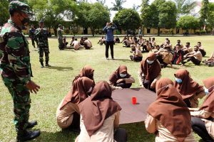 Ratusan Pelajar SMKN 2 Karang Baru Ikut Wasbang