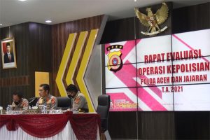 Polda Aceh Evaluasi Operasi Kepolisian 2021
