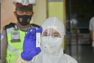 Positif, Seorang Penumpang Bus Umum Dilarang ke Banda Aceh