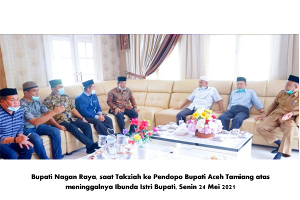 Bupati Nagan Raya Takjiah ke Pendopo Bupati Aceh Tamiang