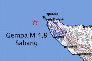 Kembali, Gempa 4,8 SR Goyang Aceh