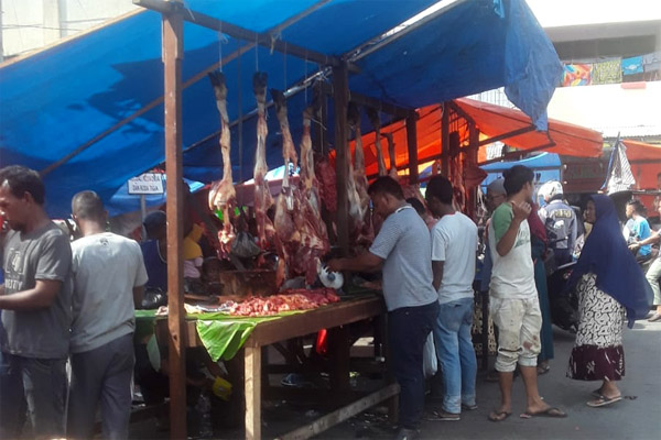 Meugang Pertama Sambut Idulfitri, Harga Daging Rp150 ribu di Langsa