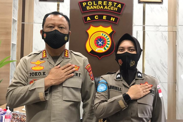 Briptu Selly, Polwan Cantik dari Polresta Banda Aceh Jadi Pasukan Perdamaian di Afrika dalam Misi Minusca