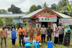 TNI-Polri Birem Bayeun Kembali Lakukan Penyemprotan Disinfektan