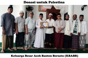 Keluarga Besar Aceh Banten Bersatu Sumbang Puluhan Juta Rupiah untuk Palestina