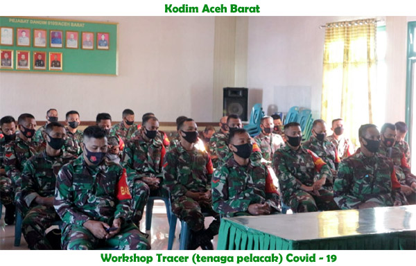Babinsa Kodim Aceh Barat Dibekali Ilmu Pelacak Covid-19