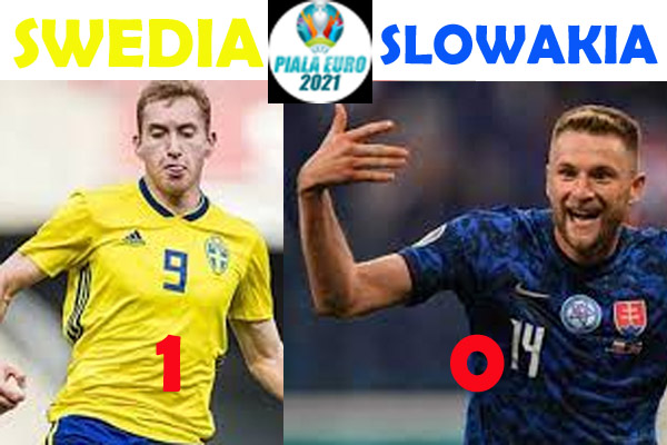 Piala Eropa 2021: Hadiah Pinalti Antarkan Swedia Menang 1-0 atas Slowakia