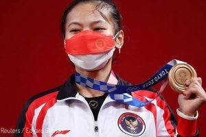 Indonesia Persembahkan Mendali Pertama Olimpiade Tokyo dari Angkat Besi
