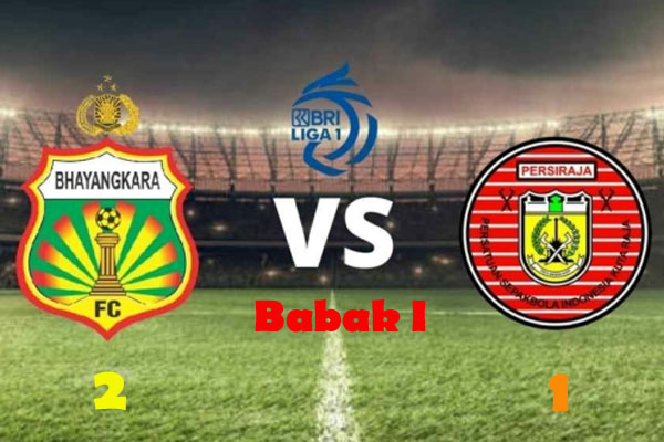 Liga 1 Indonesia: Babak Pertama Persiraja Takluk 1-2 atas Bhayangkara FC