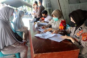 25 Tahun Pengabdian, Bharatasena Gelar Vaksinasi di Terminal Batoh