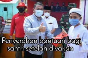 Kabinda Aceh Saksikan Vaksinasi Massal Santri Dayah di Aceh Tamiang