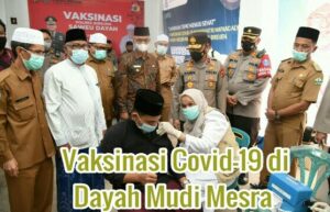 2000-an Santri Dayah MUDI Mesra Samalanga Sudah Divaksin