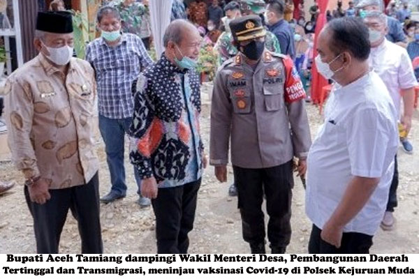 Wamendes PDTT Tinjau Percepatan Vaksin Nasional