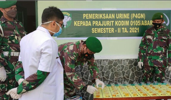 Mendadak Prajurit Kodim Aceh Barat Tes Urine, Hasilnya…